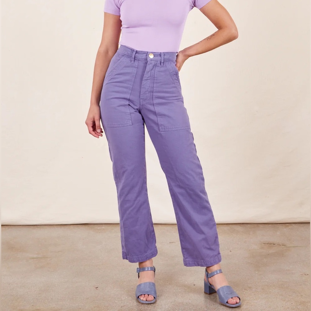 Big Bud Press petite work pants lavender